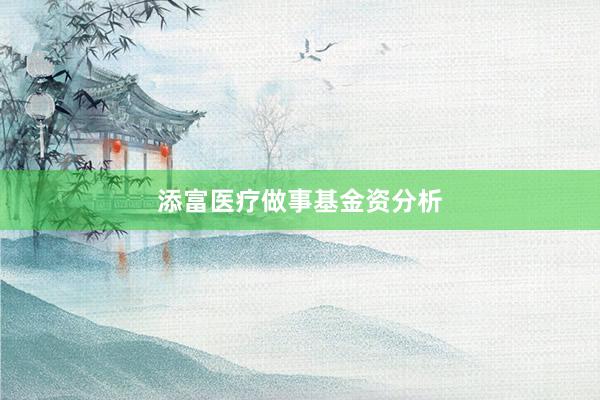 添富医疗做事基金资分析